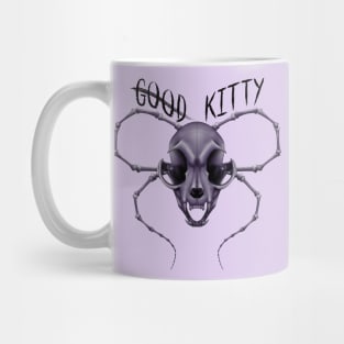 G̶o̶o̶d̶ Kitty Skull Black Text Purple Mug